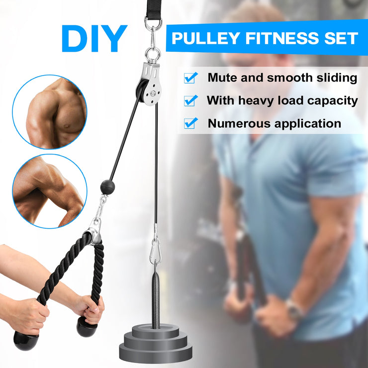 Bandas Elasticas Fitness Equipment DIY Pulley Cable Machine Attachment System