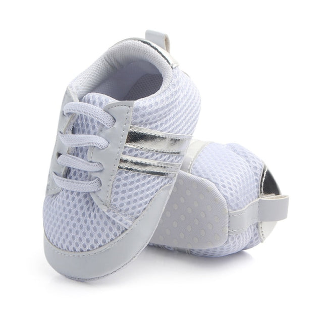 Sneakers 0-18 Months Baby Shoes Newborn Boys Sneaker Girls Two Striped First Walkers