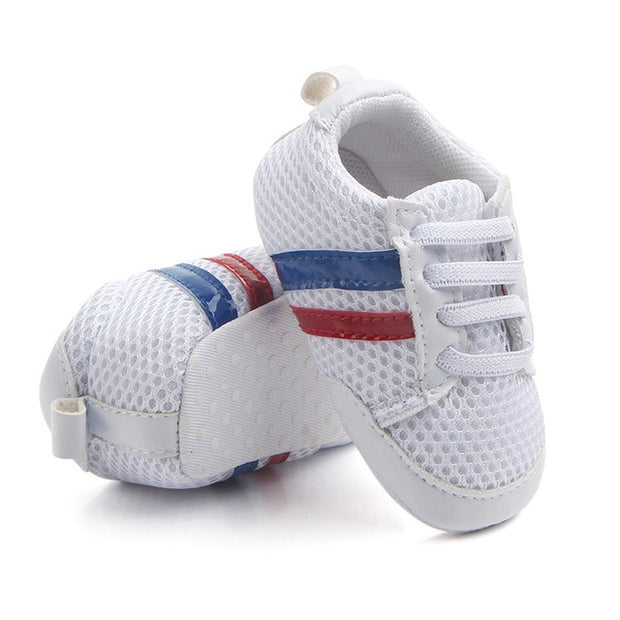 Sneakers 0-18 Months Baby Shoes Newborn Boys Sneaker Girls Two Striped First Walkers
