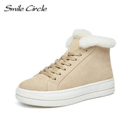 Smile Circle Ankle Boots Women Sneakers